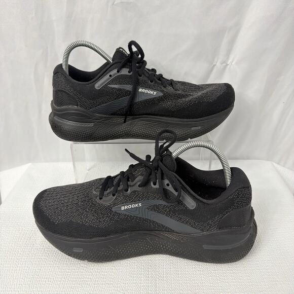 Brooks Ghost Max Shoes Womens Size 10 EE 2E Extra Wide Black Running - Picture 9 of 10